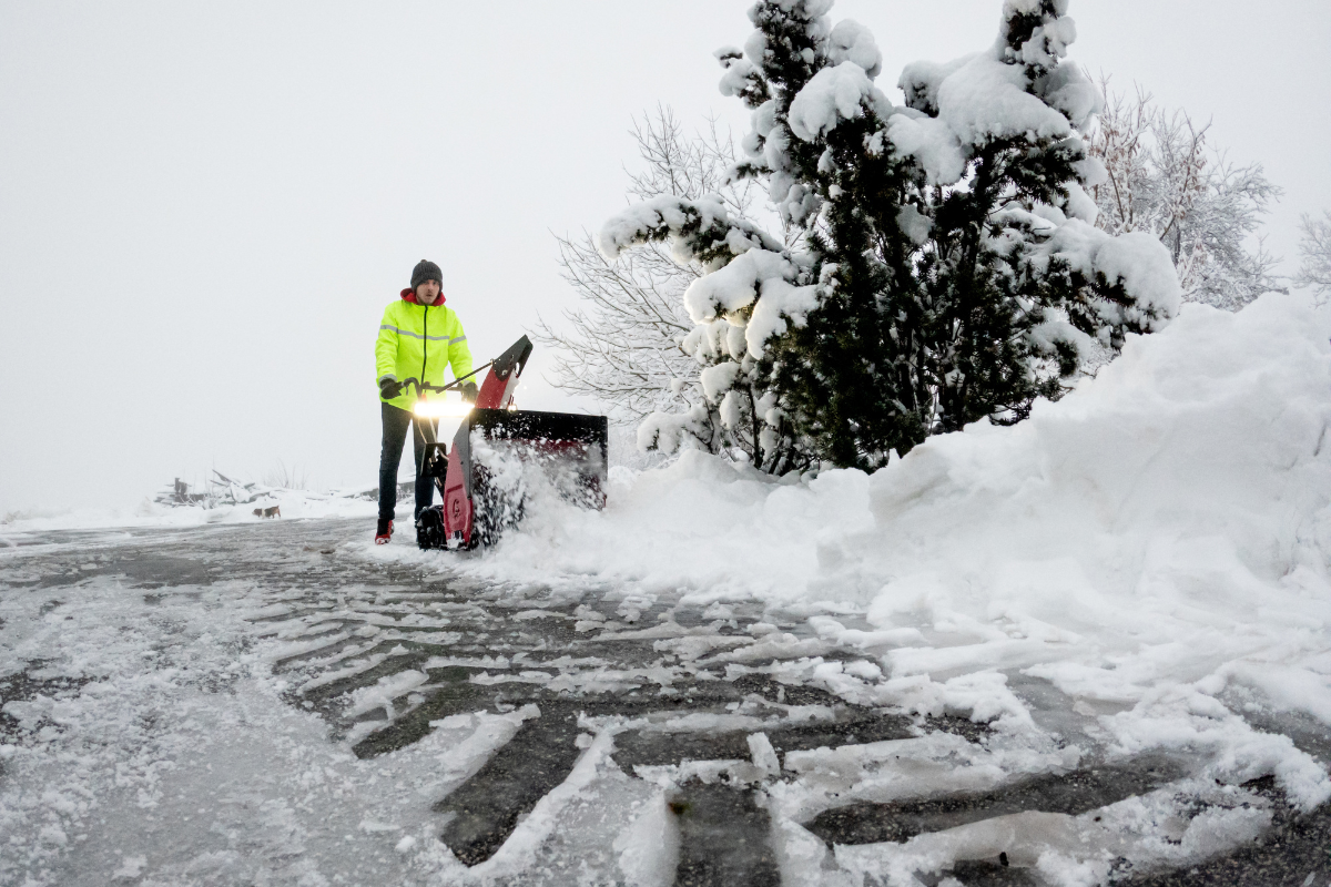 snowy safety driveway