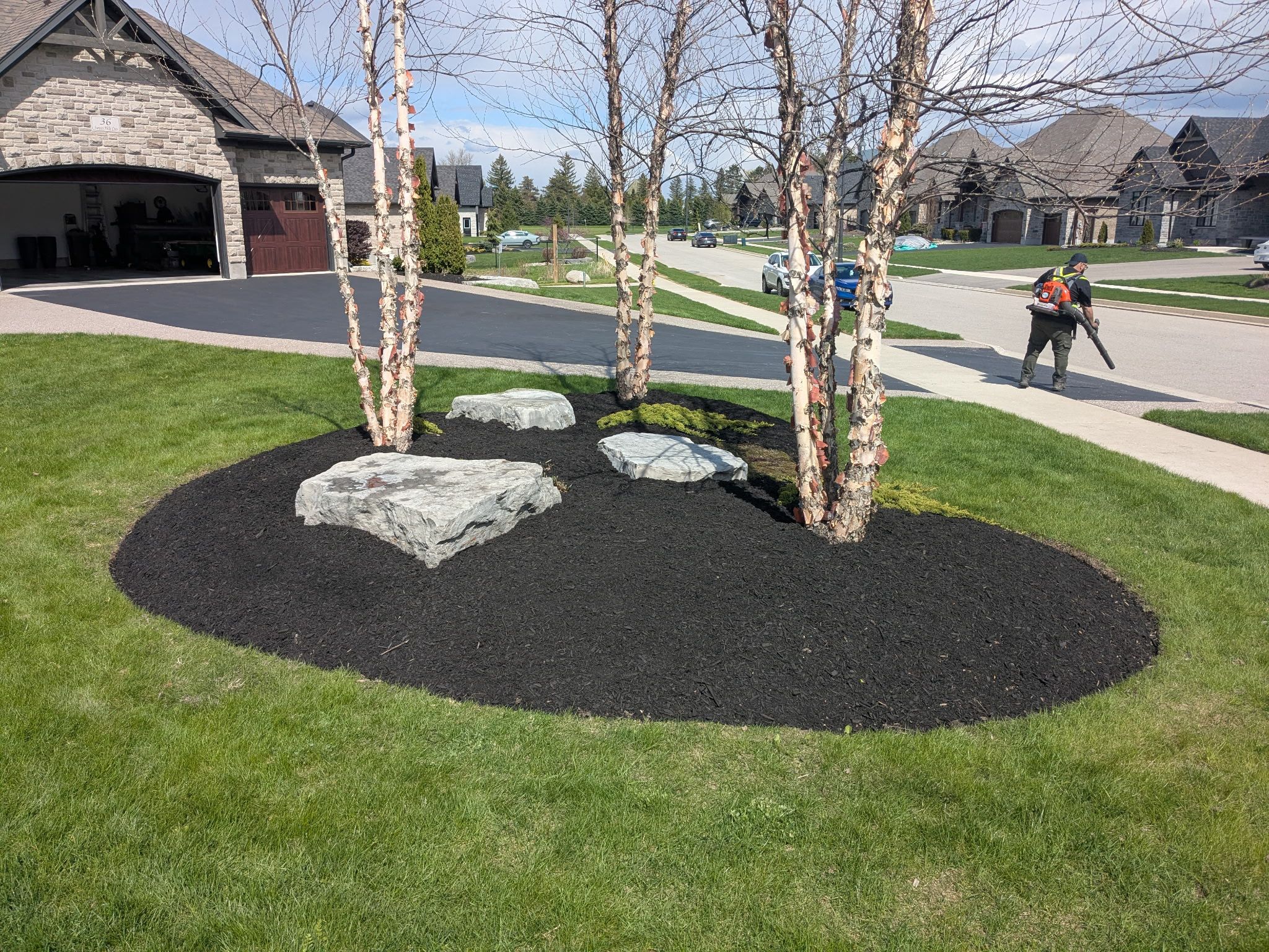 mulching in Kitchener Ontario