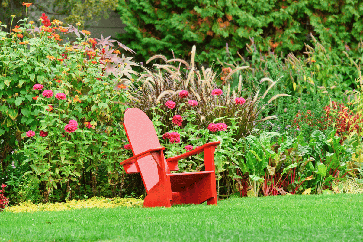 family lawn care backyard Canada