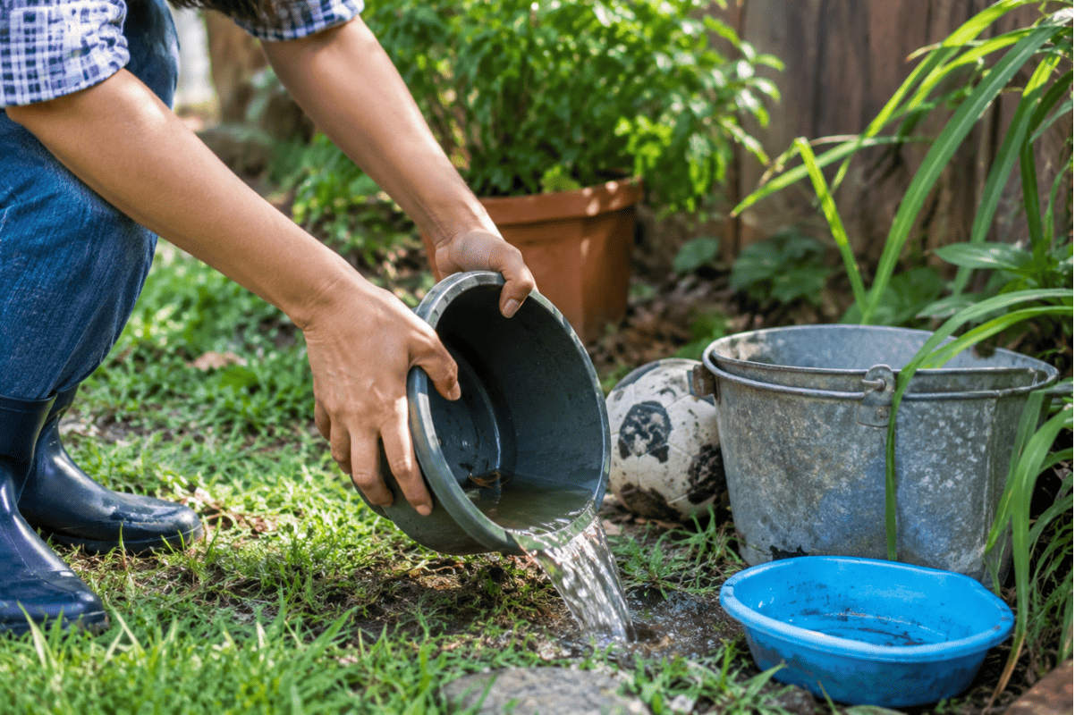 backyard standing water mosquito prevention